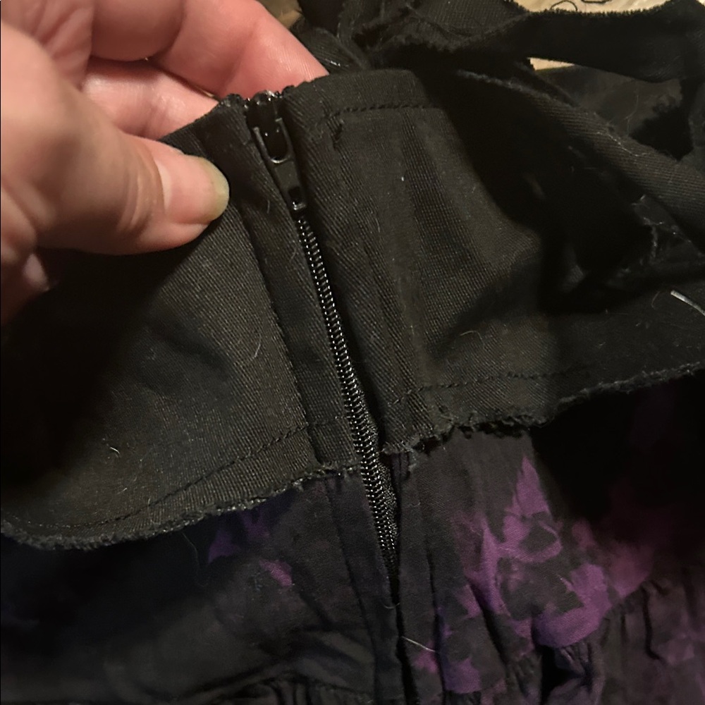 Hot Topic Black and Purple Goth Skirt - Picture 10 of 11